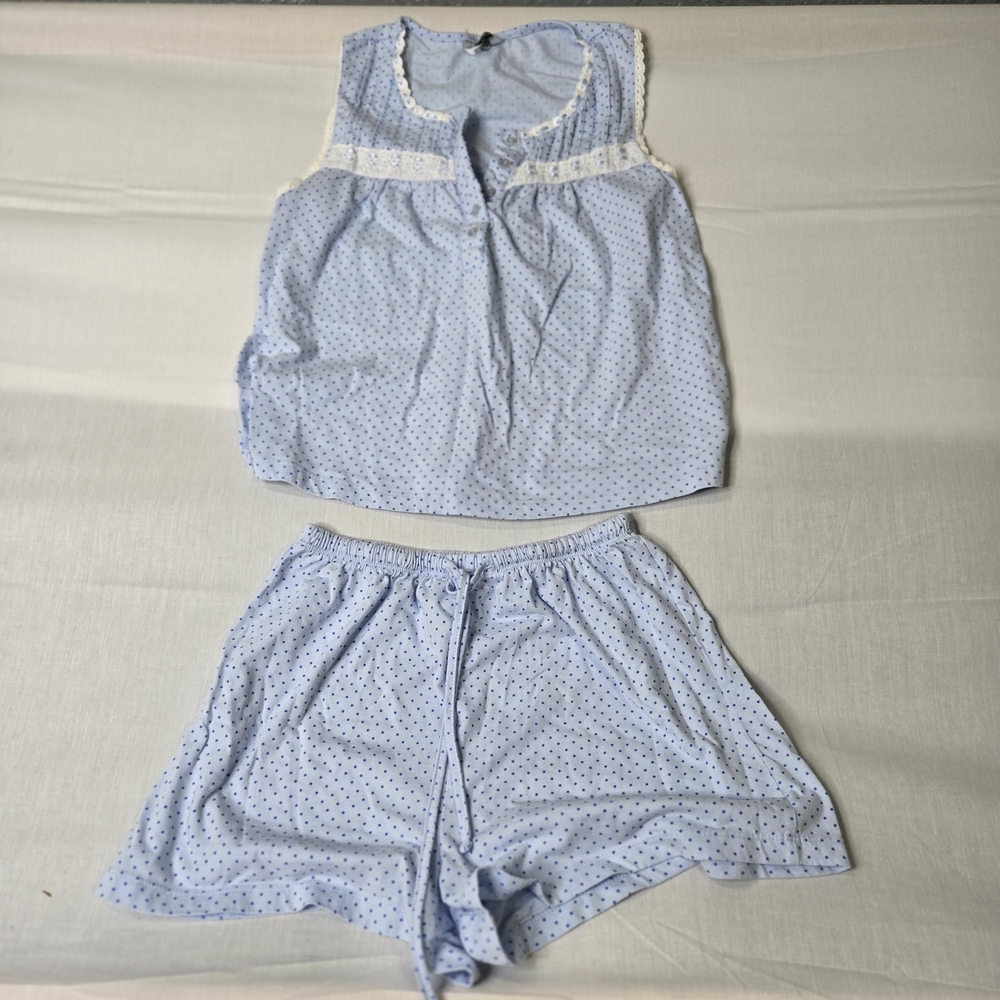 Charming Blue Polka‎ Dot Kids Pajama Set 321